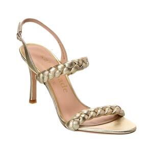 Kate Spade Saffron Leather Slingback Sandal Gold Size 7 NWT $248 MSRP